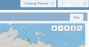 Opening screen i-Tracking Thailand platform and attributes to the right